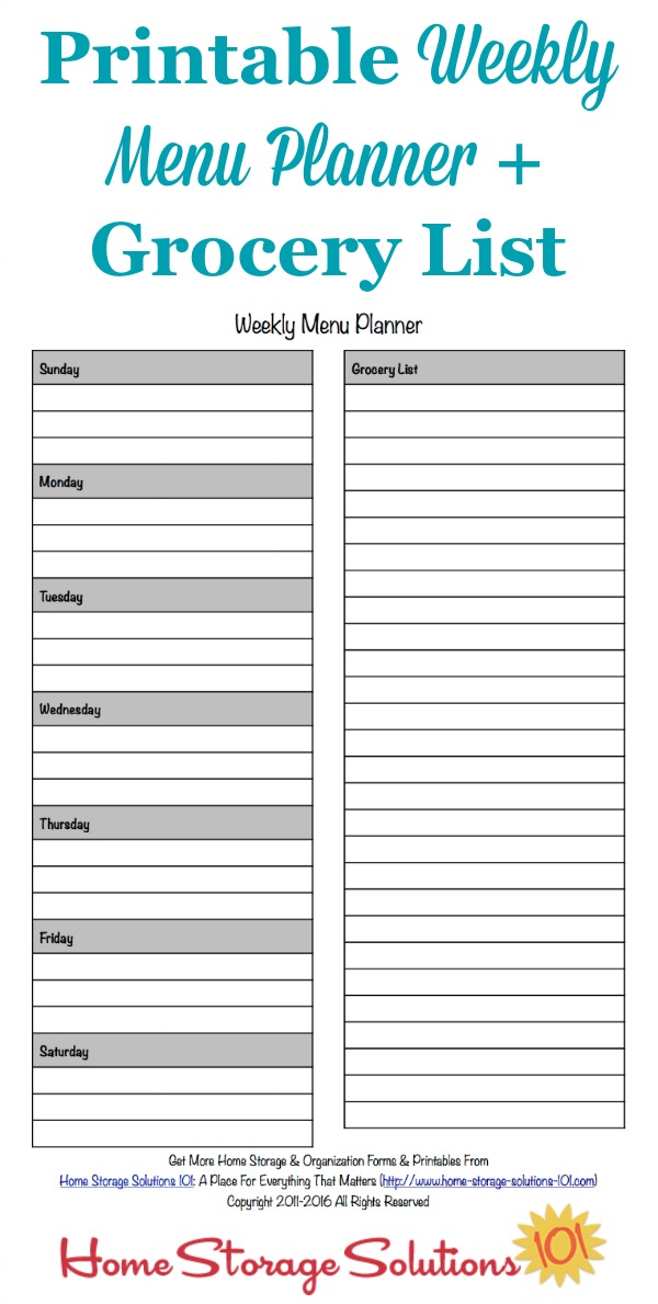 Detail Printable Monthly Meal Planner Template Nomer 46