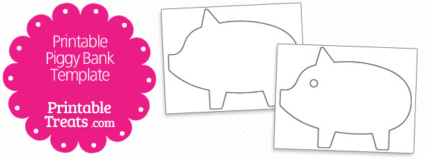 Detail Printable Piggy Bank Template Nomer 11