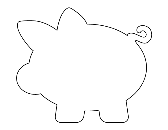 Detail Printable Piggy Bank Template Nomer 2