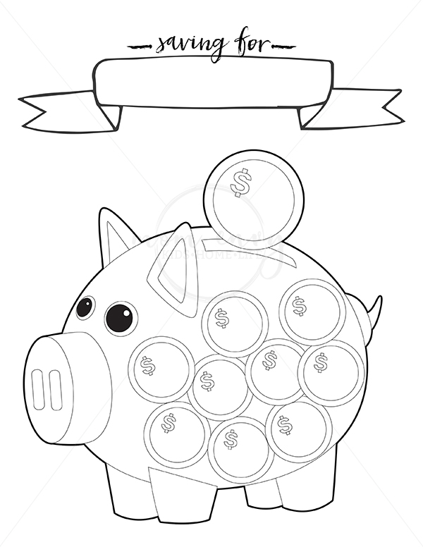 Detail Printable Piggy Bank Template Nomer 25