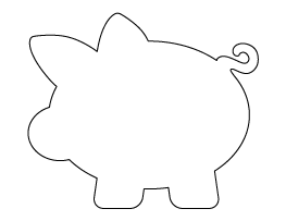 Detail Printable Piggy Bank Template Nomer 32