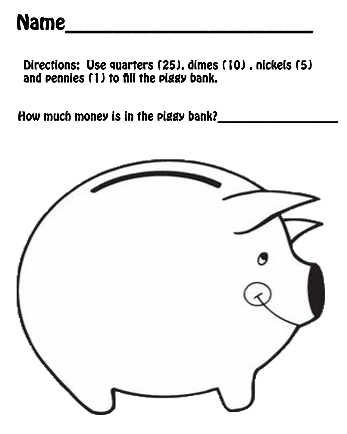 Detail Printable Piggy Bank Template Nomer 4