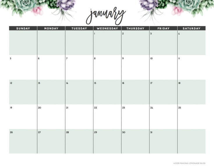 Detail Printable Planner Template 2020 Nomer 2