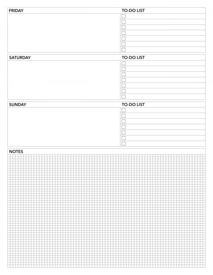 Detail Printable Planner Template 2020 Nomer 24