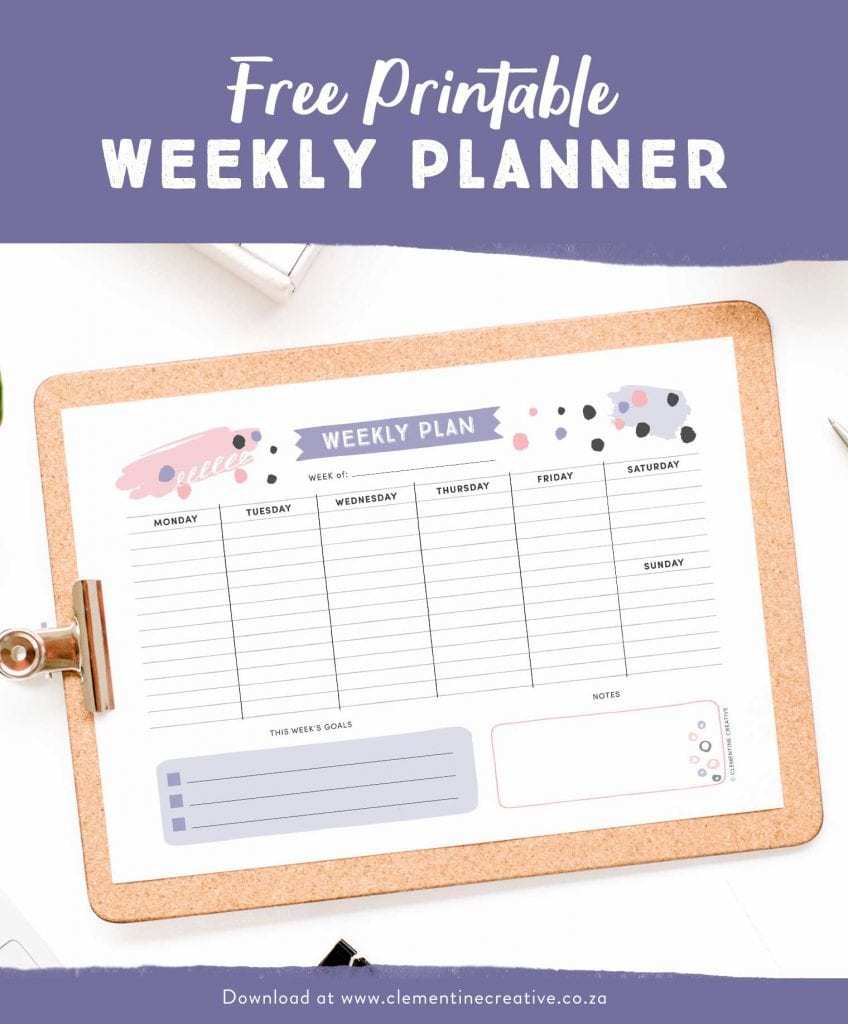 Detail Printable Planner Template 2020 Nomer 30