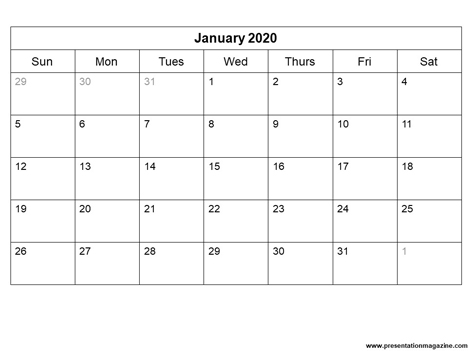 Detail Printable Planner Template 2020 Nomer 39