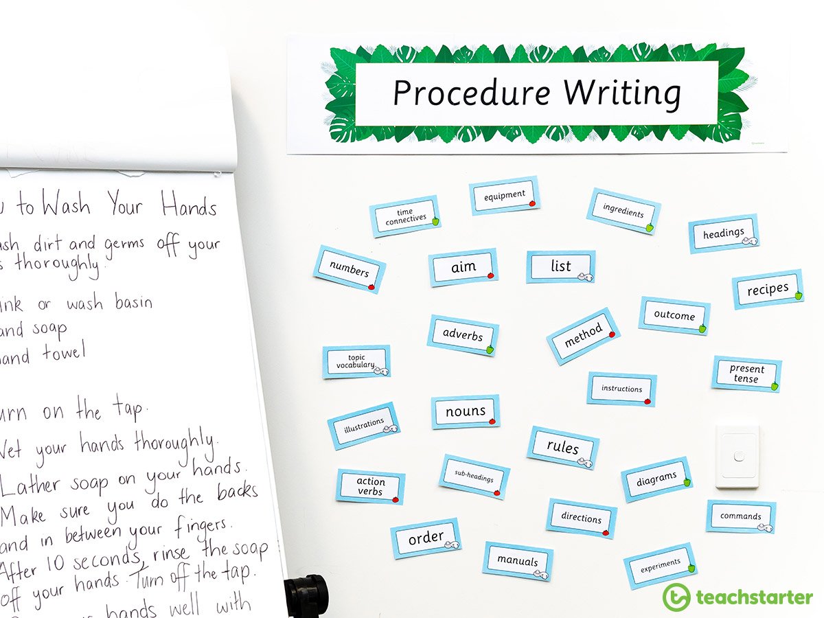 Detail Procedural Writing Template Nomer 30