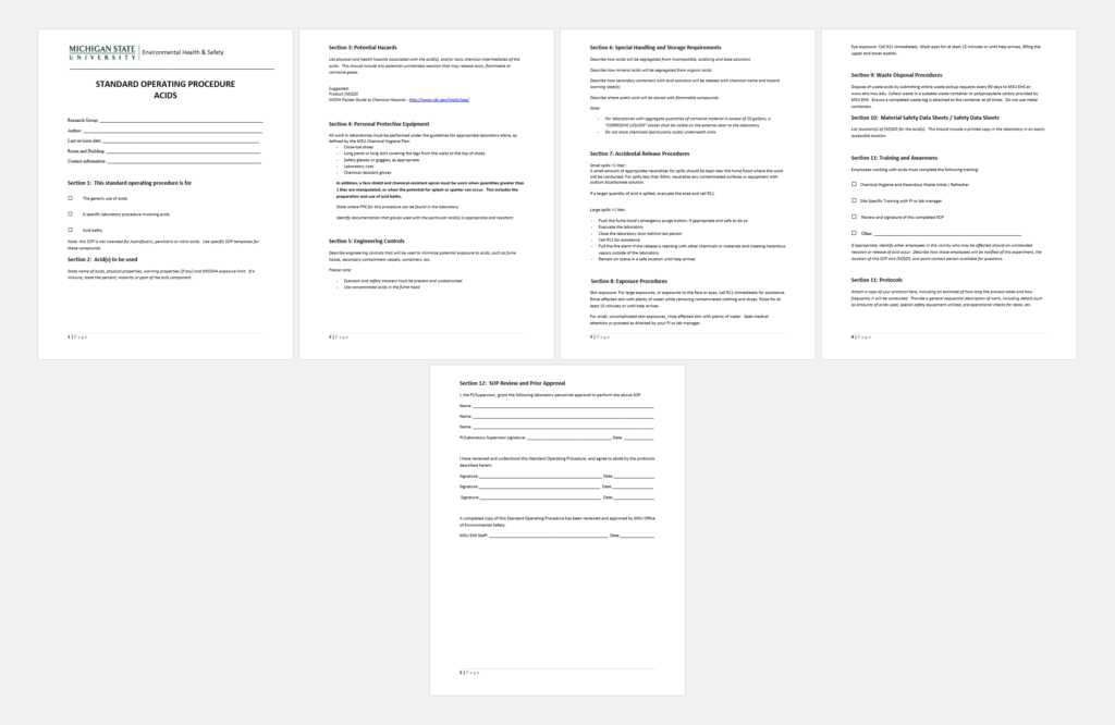 Detail Procedure Template Examples Nomer 19
