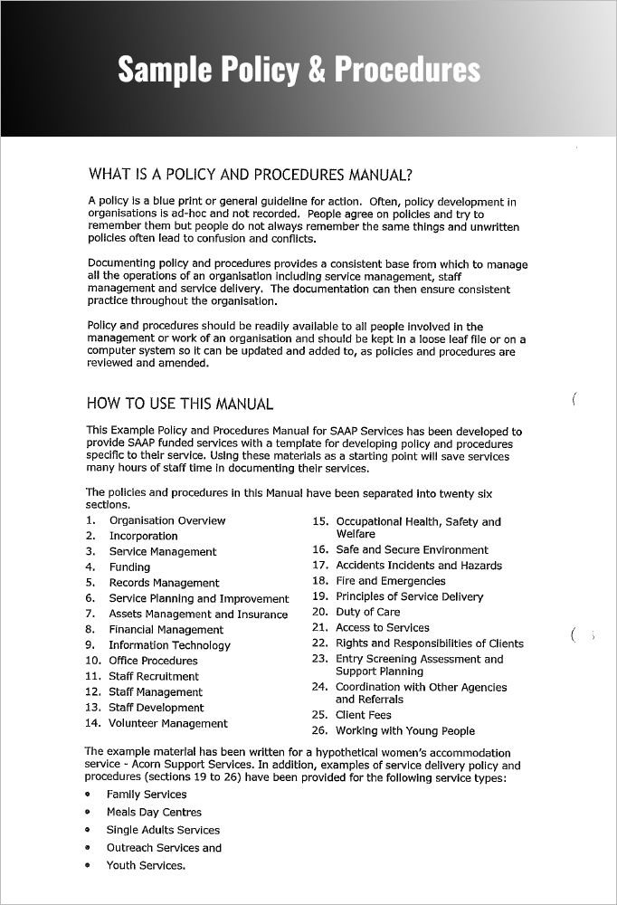 Detail Procedure Template Examples Nomer 38