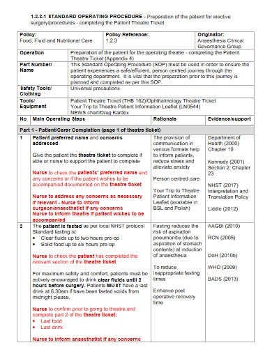 Detail Procedure Template Examples Nomer 51