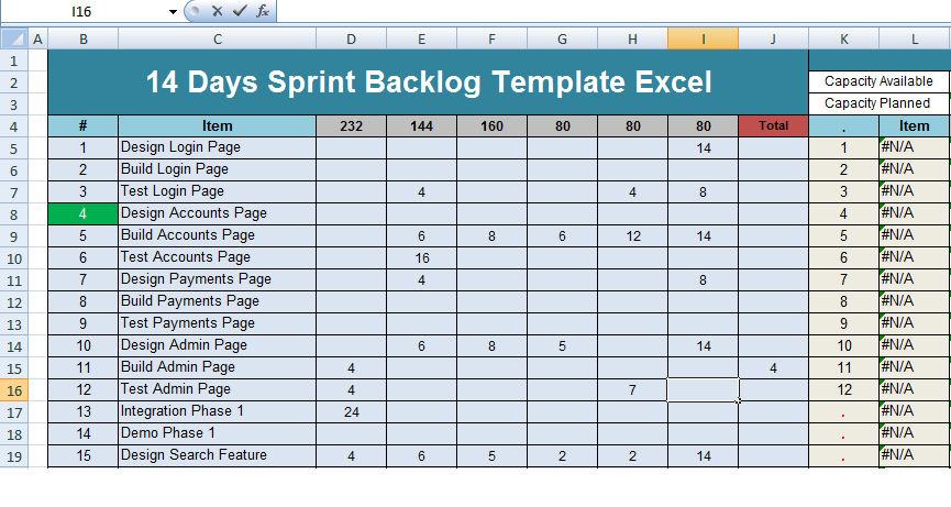 Detail Product Backlog Template Nomer 17