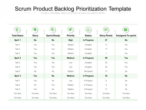 Detail Product Backlog Template Nomer 24