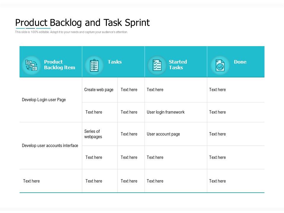 Detail Product Backlog Template Nomer 52