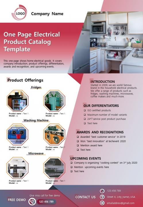 Detail Product Catalogue Template Nomer 39