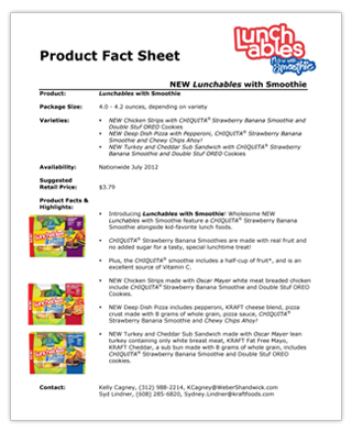 Detail Product Fact Sheet Template Nomer 34