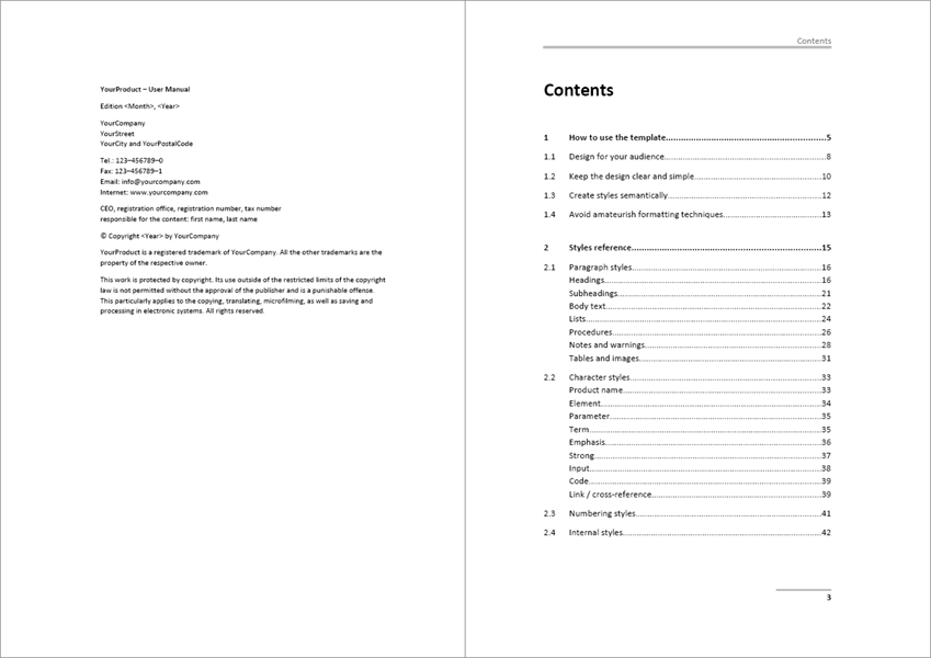 Detail Product Manual Template Nomer 19