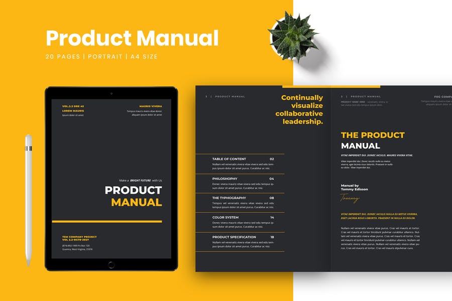 Detail Product Manual Template Nomer 21