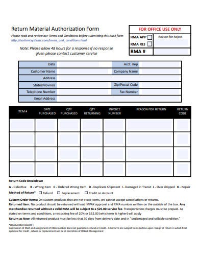 product-return-form-template