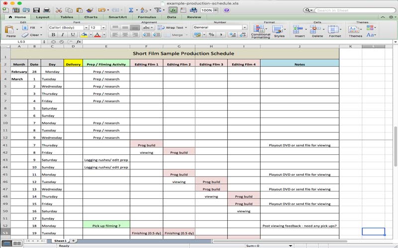 Detail Production Template Excel Nomer 14