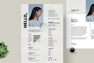 Detail Professional Cv Template For Graphic Designer Nomer 11