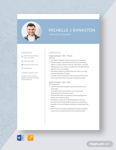 Detail Professional Cv Template For Graphic Designer Nomer 16