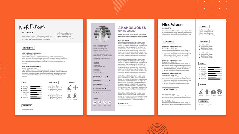 Detail Professional Cv Template For Graphic Designer Nomer 32