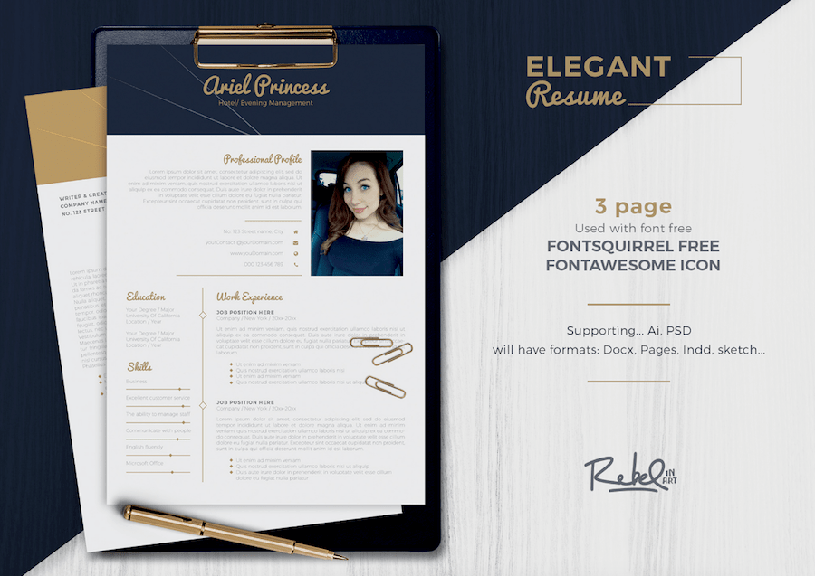 Detail Professional Profile Template Word Nomer 23