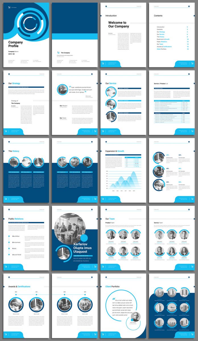 Detail Profile Booklet Template Nomer 12
