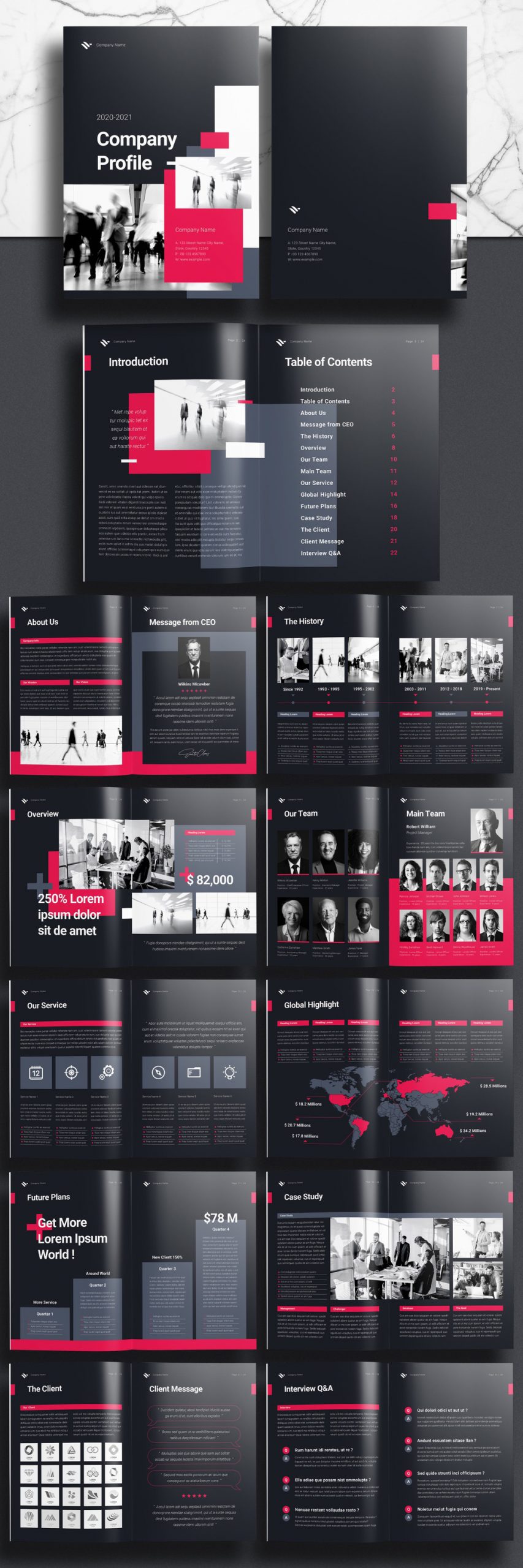 Detail Profile Booklet Template Nomer 19