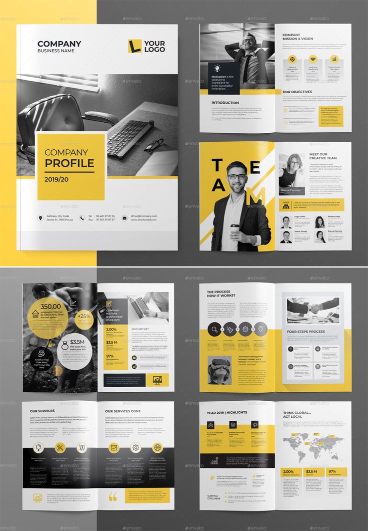 Detail Profile Booklet Template Nomer 43