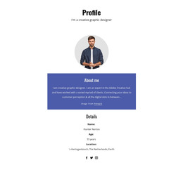 Detail Profile Page Html Template Nomer 14