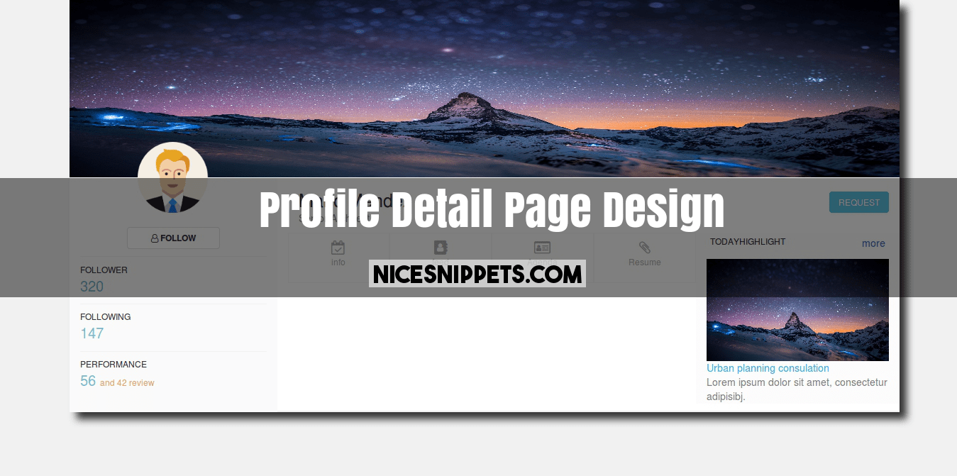 Detail Profile Page Html Template Nomer 27
