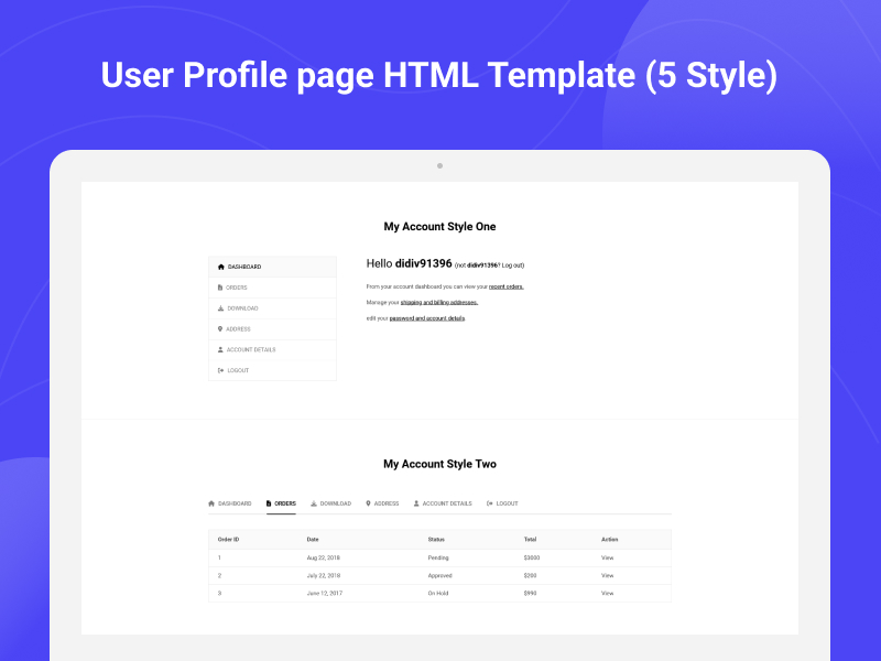 Detail Profile Page Html Template Nomer 45