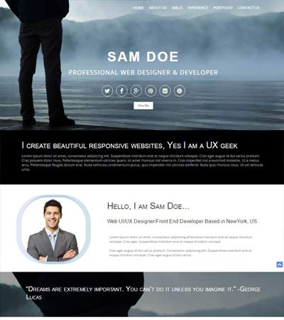 Detail Profile Page Html Template Free Download Nomer 22