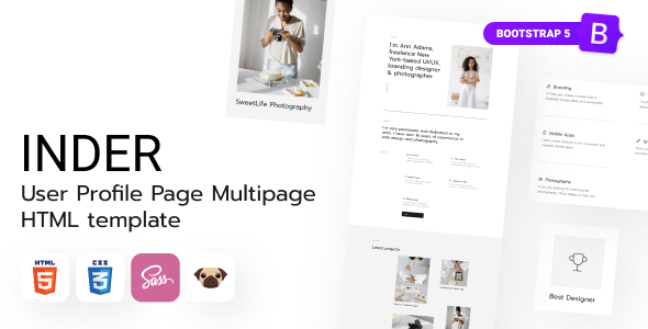 Detail Profile Page Html Template Free Download Nomer 23