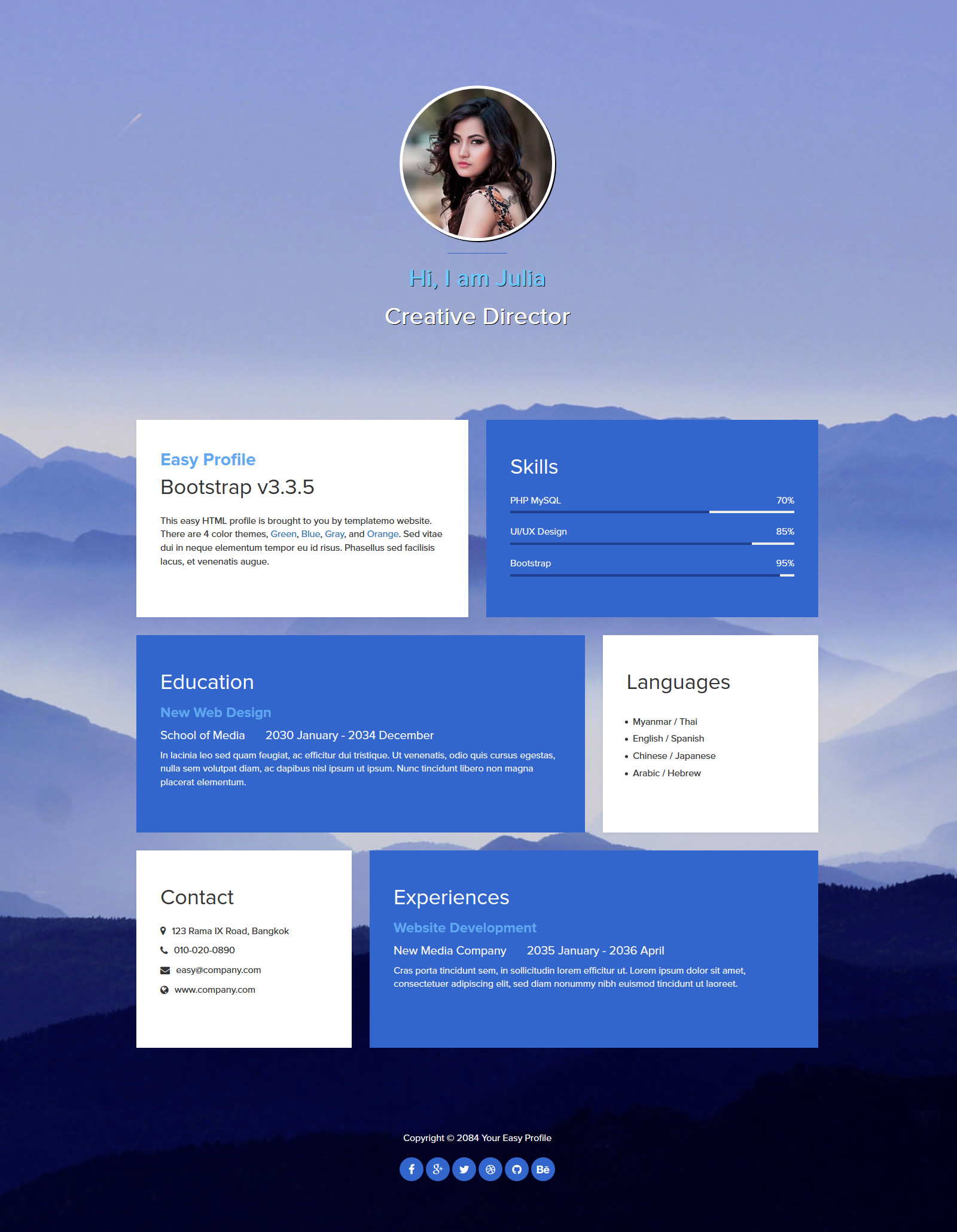 Detail Profile Page Html Template Free Download Nomer 4