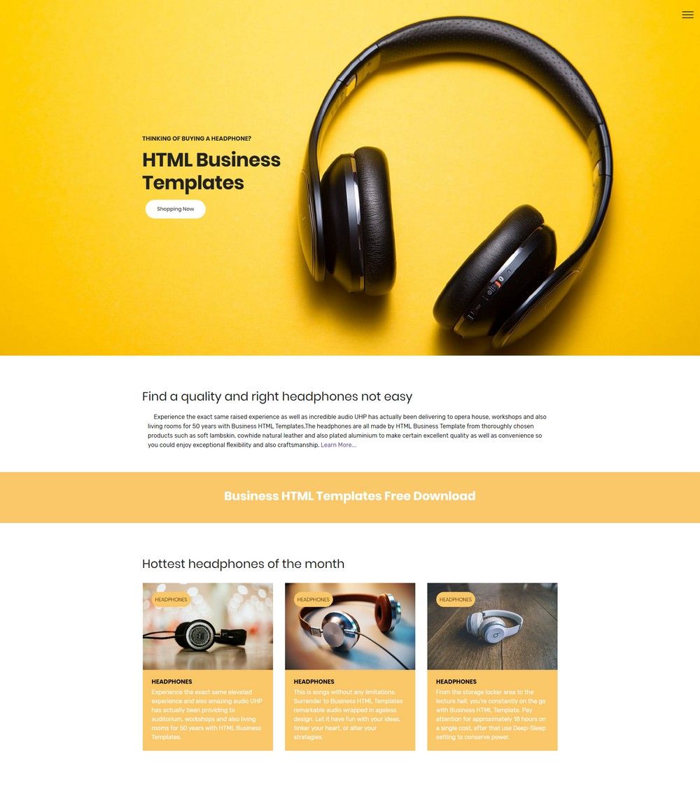 Detail Profile Page Html Template Free Download Nomer 37