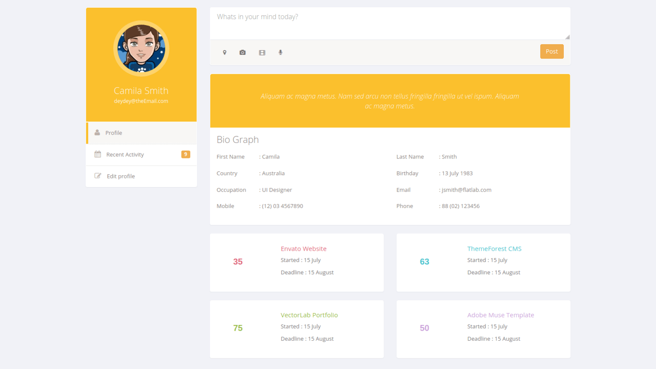 Detail Profile Template Css Nomer 14