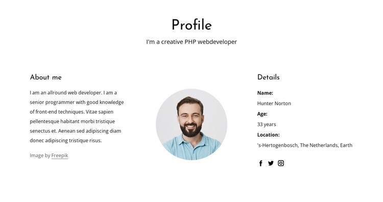 Detail Profile Template Css Nomer 22