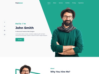 Detail Profile Template Html Free Nomer 2