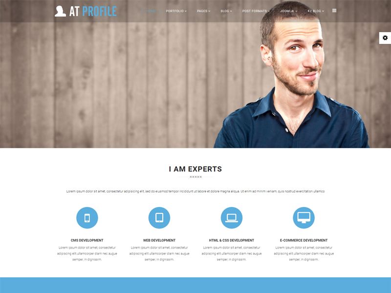 Detail Profile Template Html Free Nomer 40