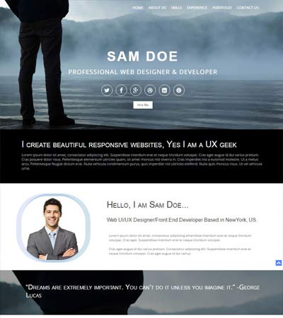 Detail Profile Template Html Free Nomer 52