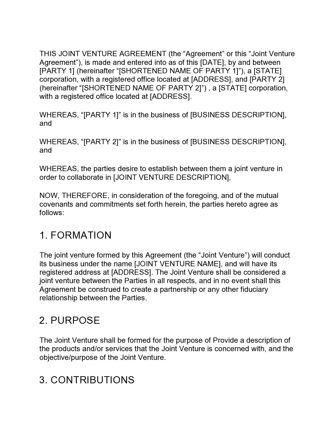 Profit sharing agreement template 56 koleksi gambar