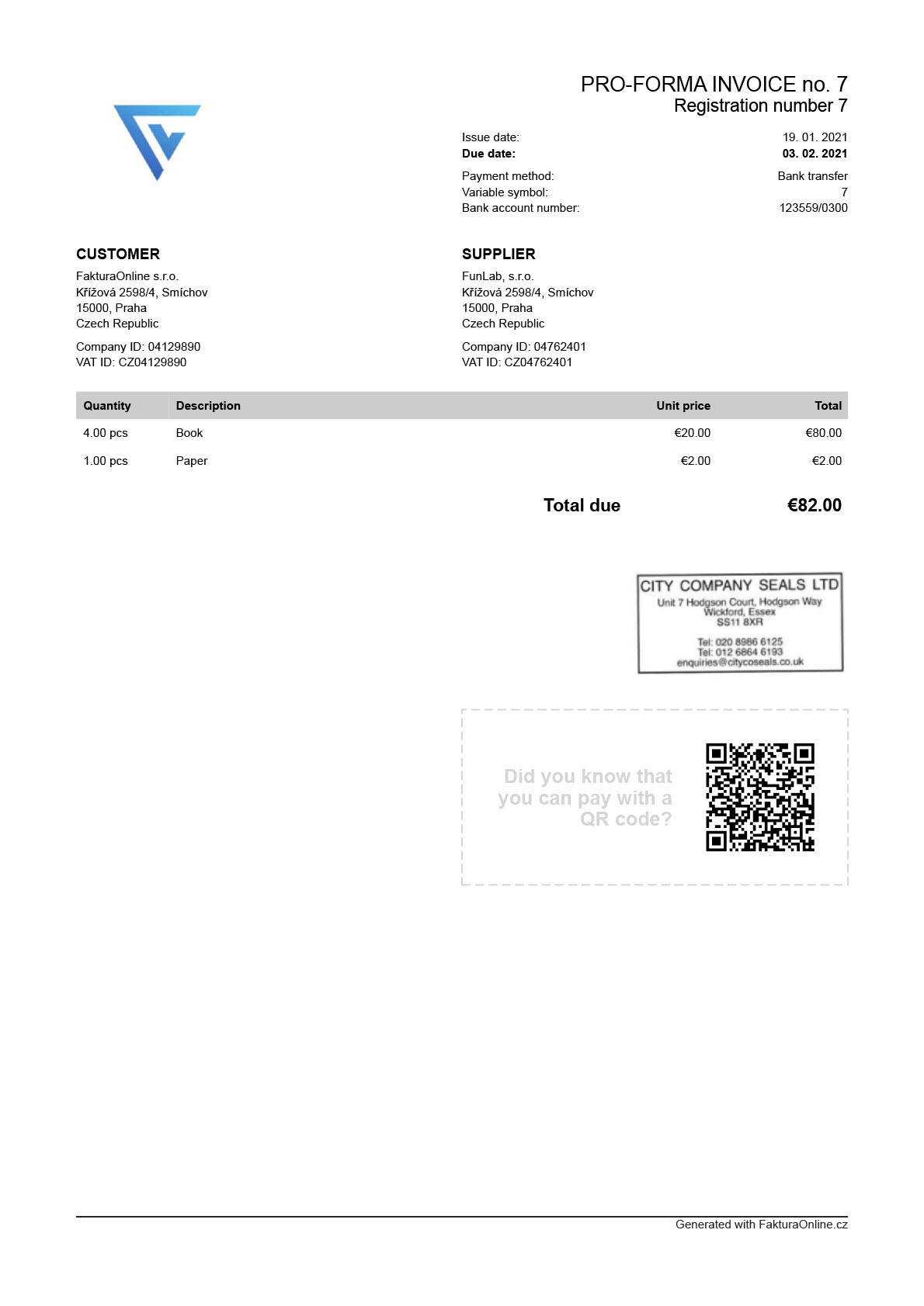 Detail Proforma Invoice Template Nomer 31