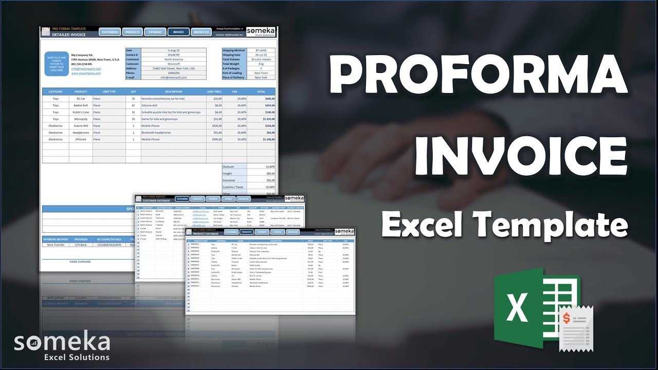 Detail Proforma Invoice Template Excel Nomer 11