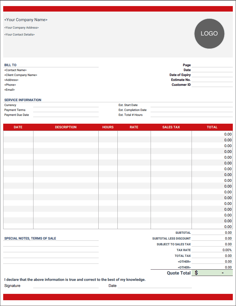 Detail Proforma Invoice Template Excel Nomer 20