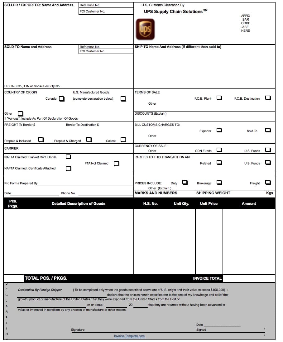 Detail Proforma Invoice Template Excel Nomer 51