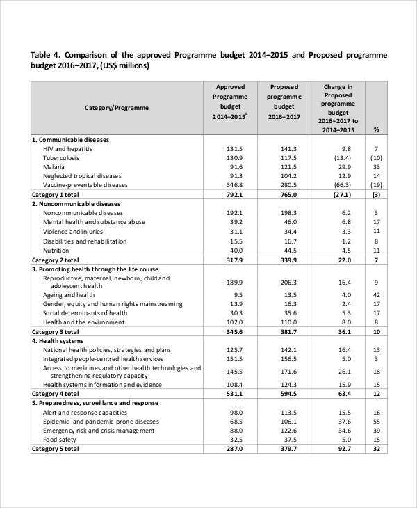Detail Program Budget Template Nomer 40