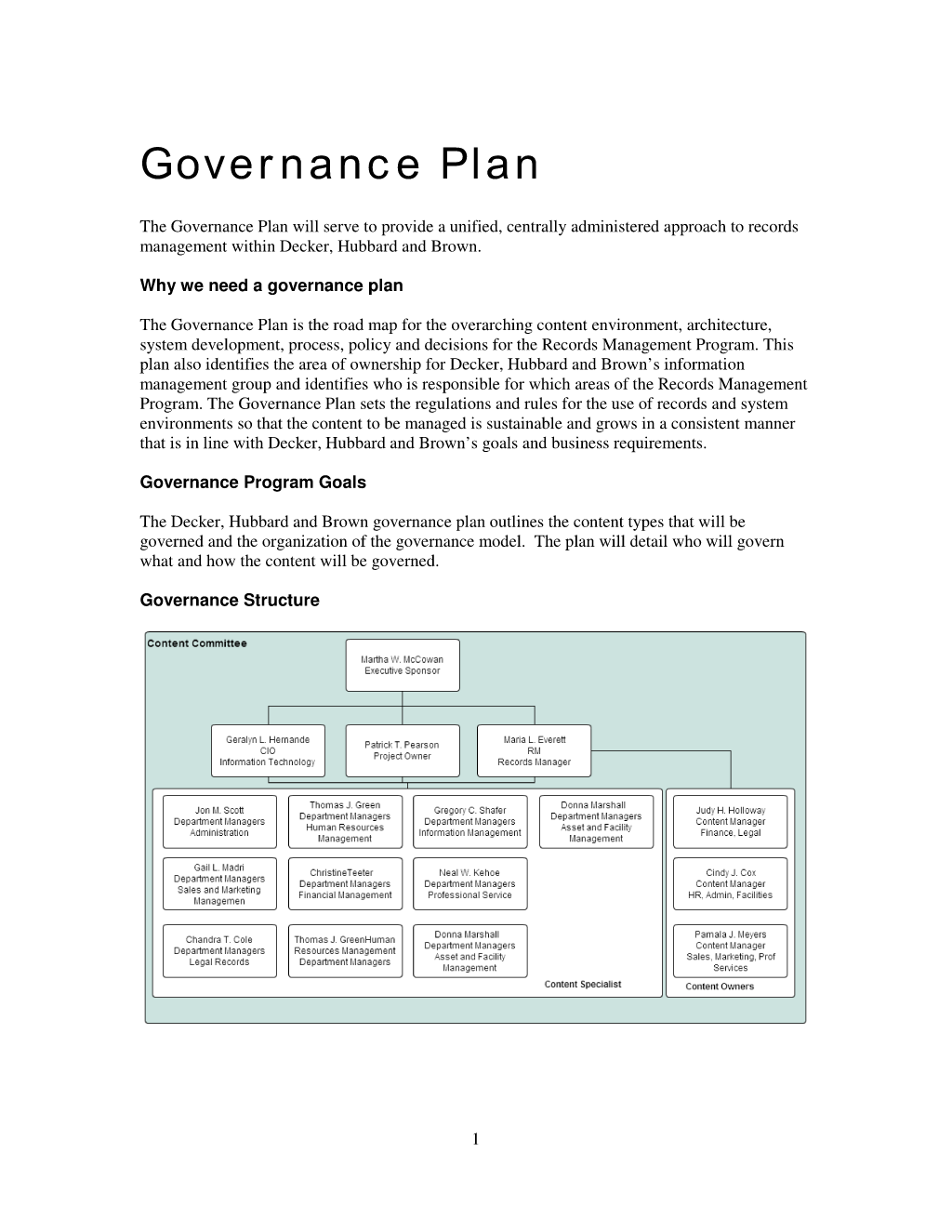 Detail Program Governance Template Nomer 32