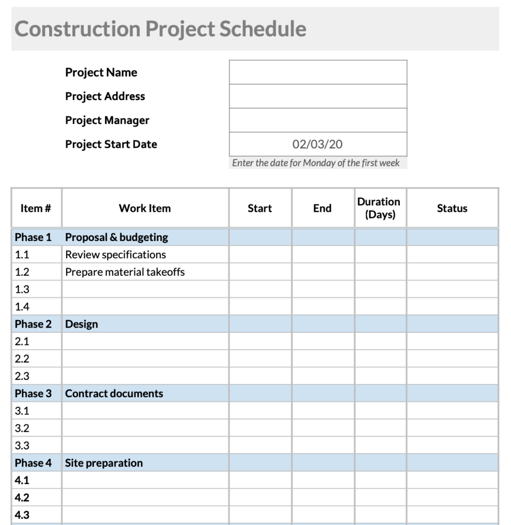 Detail Program Timeline Template Excel Nomer 36